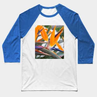 BIRD FLOWER Baseball T-Shirt